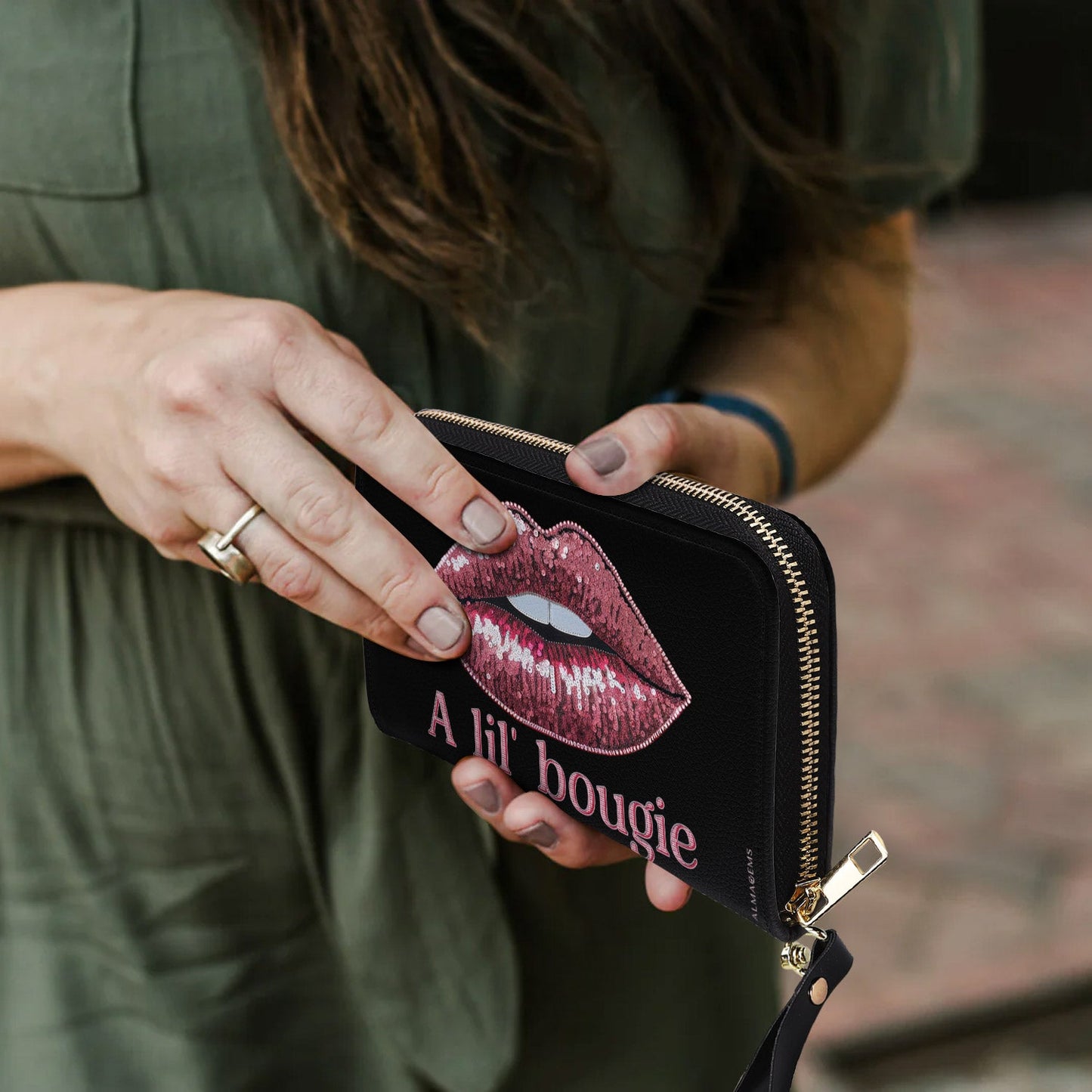 A Lil' Bougie - Damen Leder Geldbörse - bougie01WL