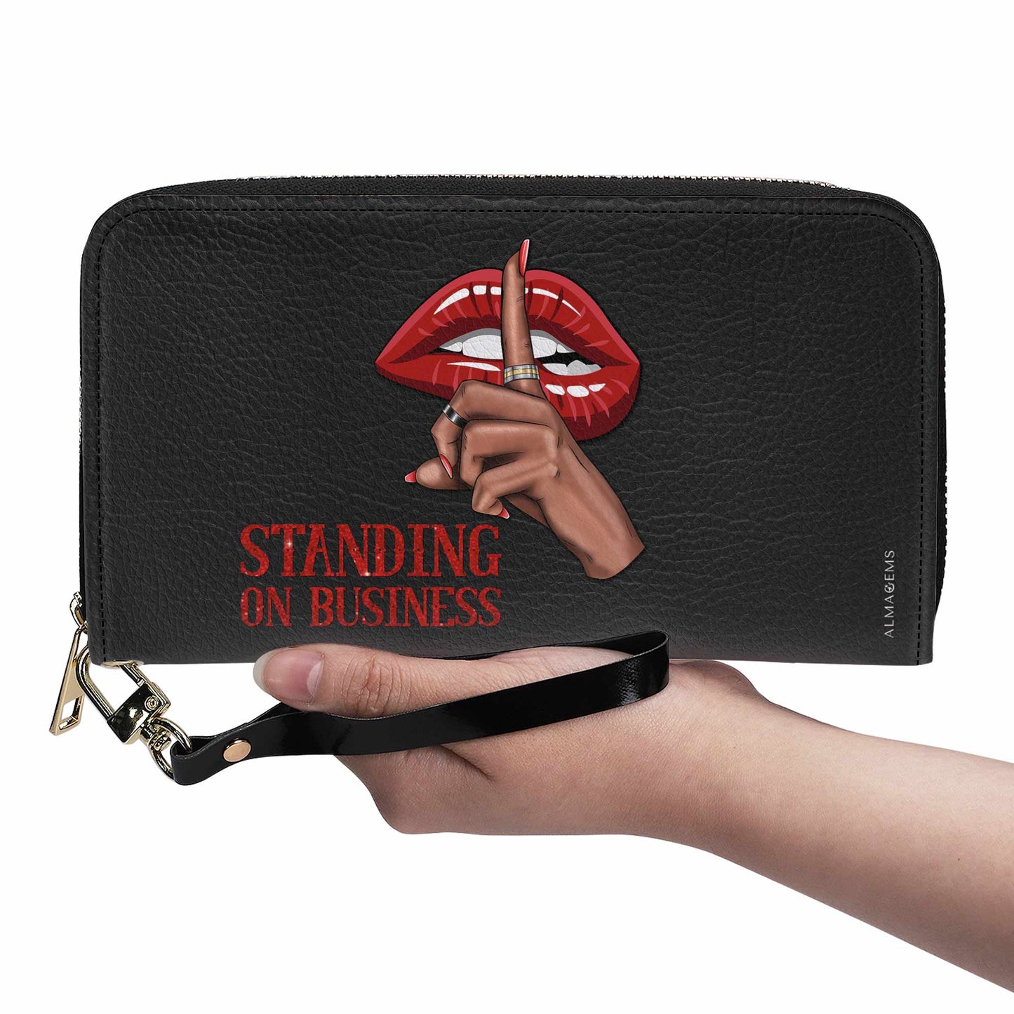 Standing On Business - Damen Leder Geldbörse - business01WL