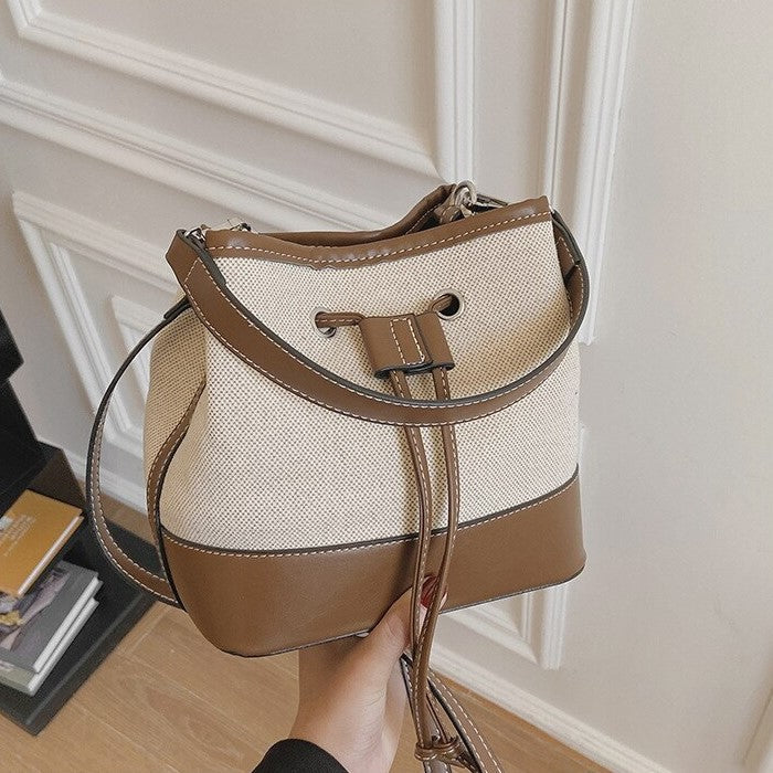 Beuteltasche aus Canvas im Vintage-Stil