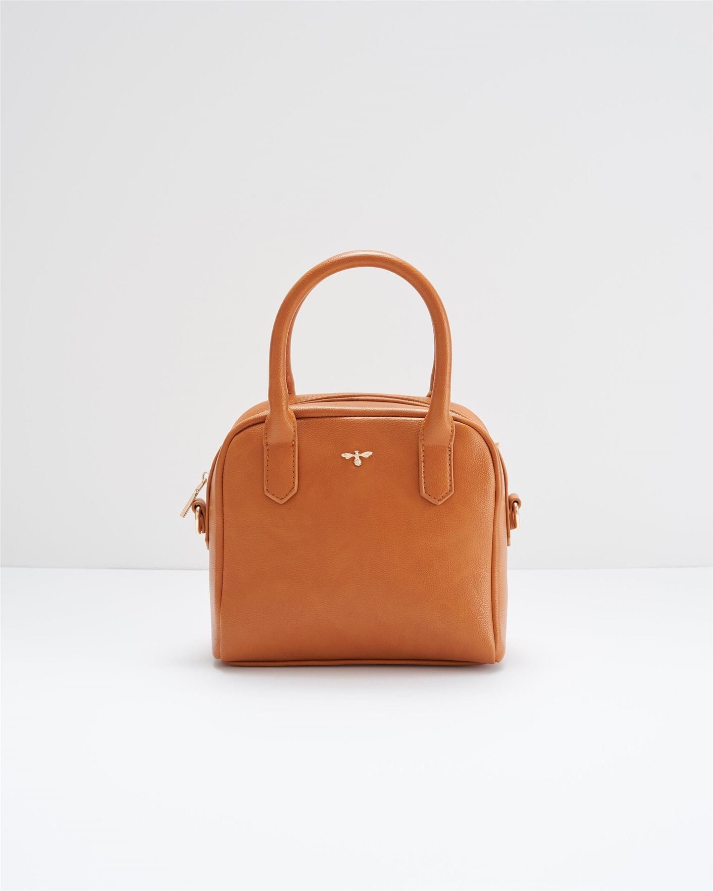 Kleine Bowlingtasche „Eloise“ - Hellbraun