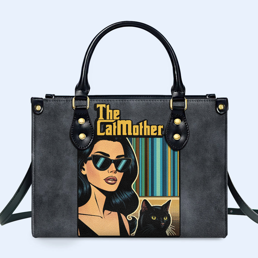 Personalisieren Sie Ihre charakteristische Lederhandtasche mit individueller Kunst und Text - QCUSTOM09
