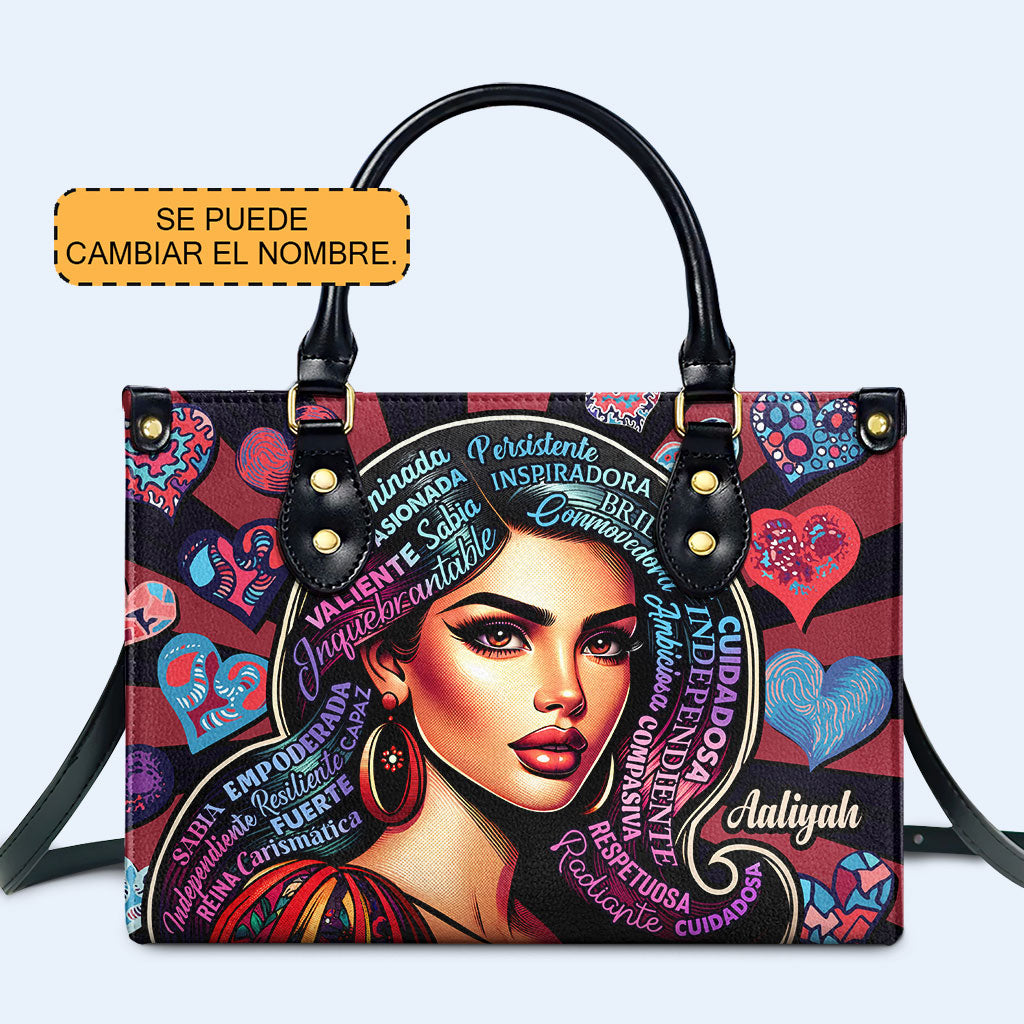 Soja - Personalisierte Lederhandtasche - HG01