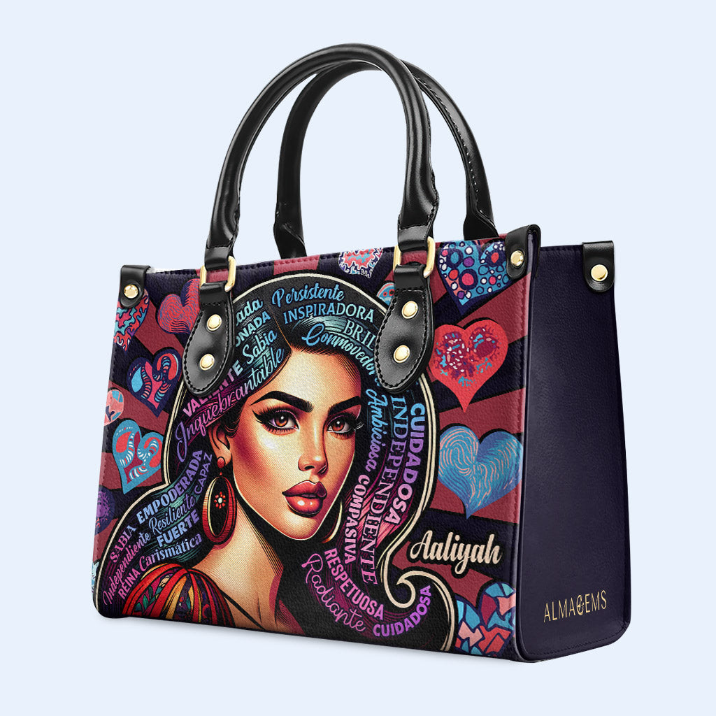 Soja - Personalisierte Lederhandtasche - HG01