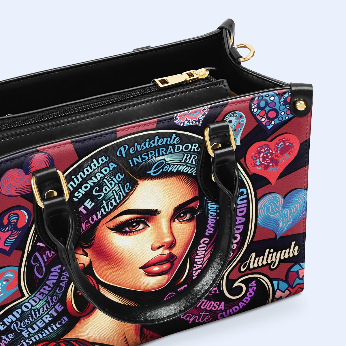 Soja - Personalisierte Lederhandtasche - HG01