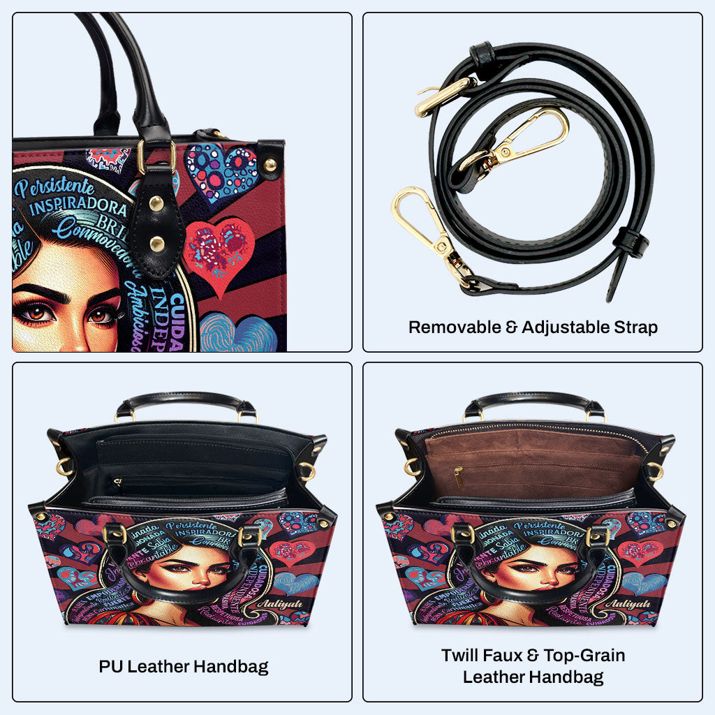 Soja - Personalisierte Lederhandtasche - HG01
