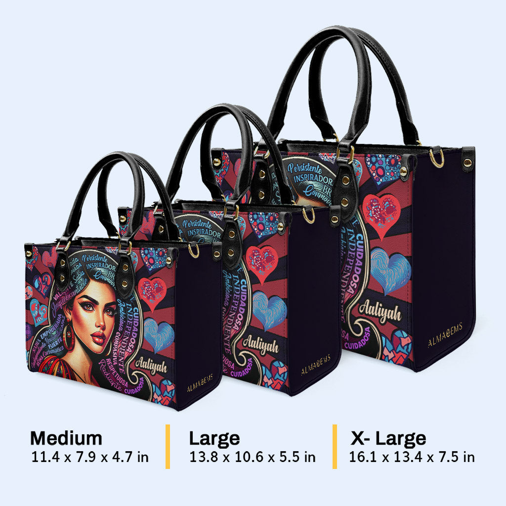 Soja - Personalisierte Lederhandtasche - HG01