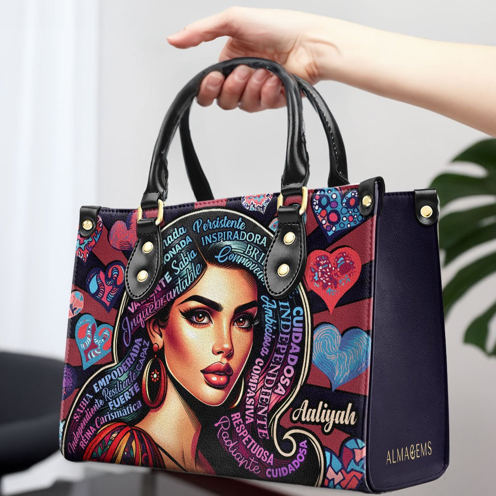 Soja - Personalisierte Lederhandtasche - HG01