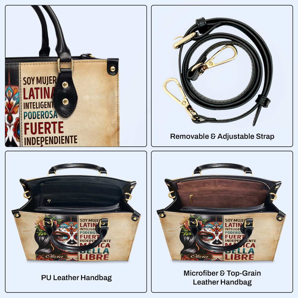 Soy Mujer Latina - Personalisierte Lederhandtasche - HG23