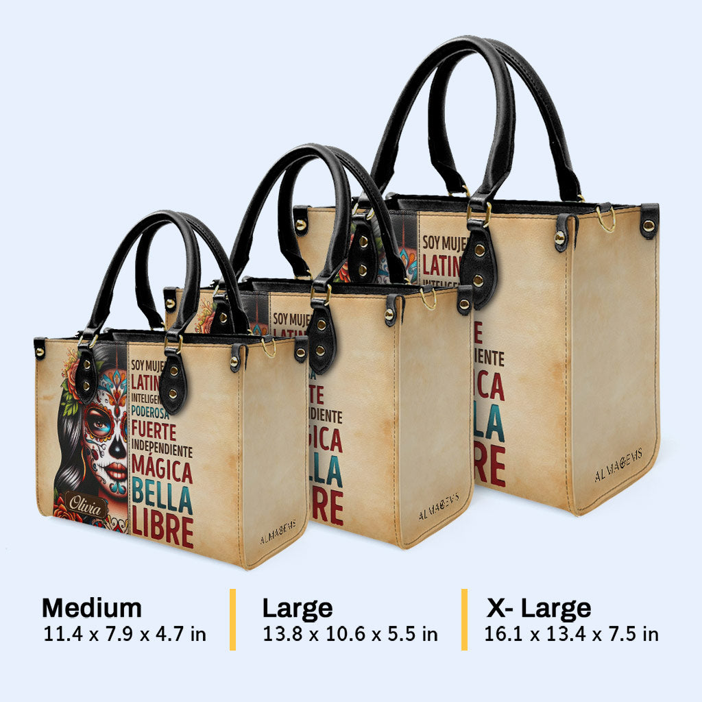 Soy Mujer Latina - Personalisierte Lederhandtasche - HG23