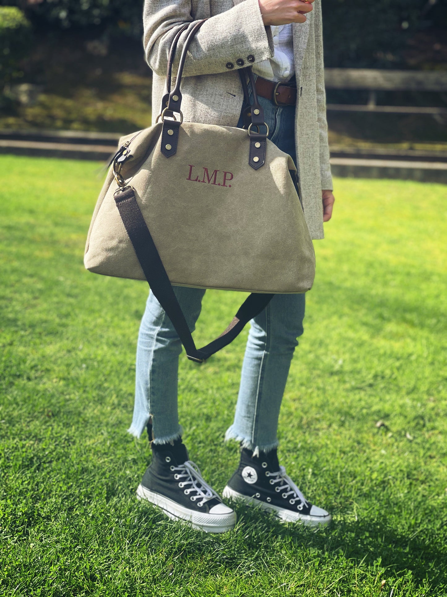 Taupefarbene Federica-Tasche