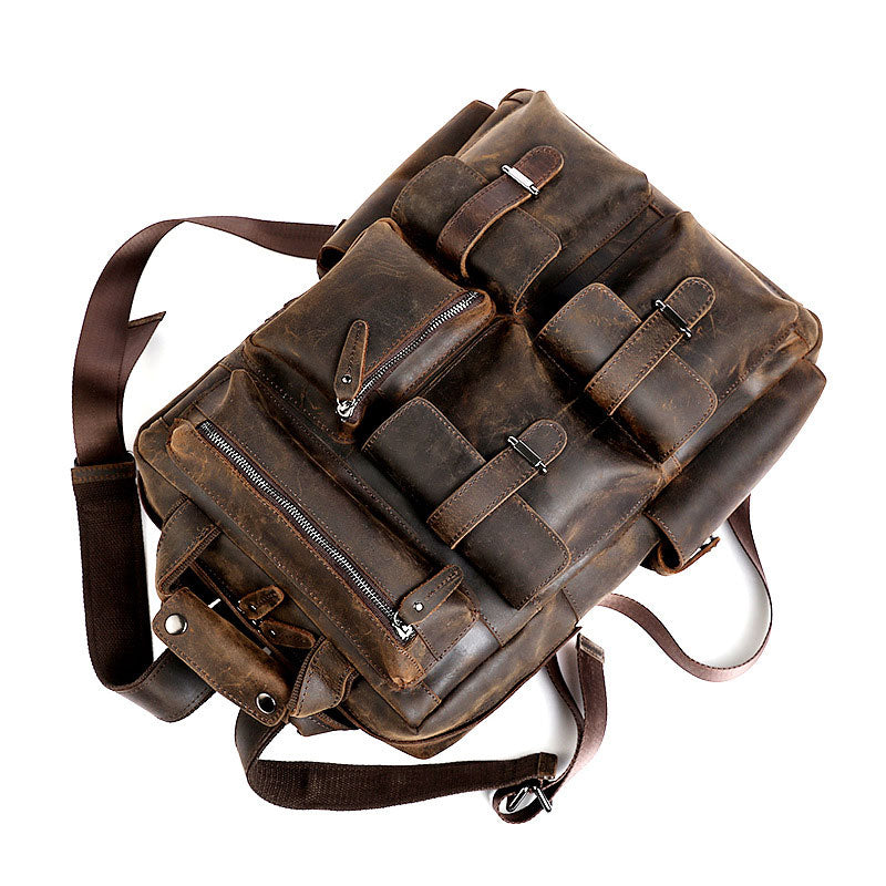 Vintage Crazy Horse Ledertasche