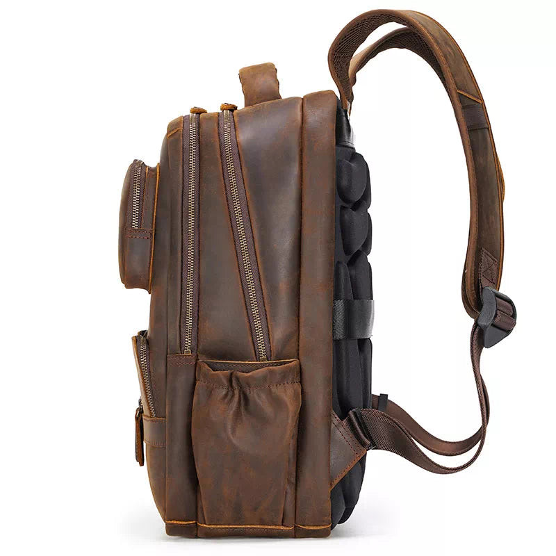 Großer Reiserucksack aus Crazy Horse Leder