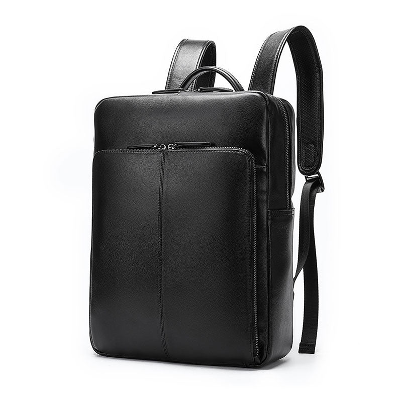 Executive Leather Laptop Backpack