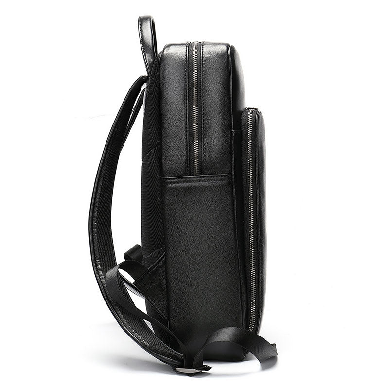 Executive Leather Laptop Backpack