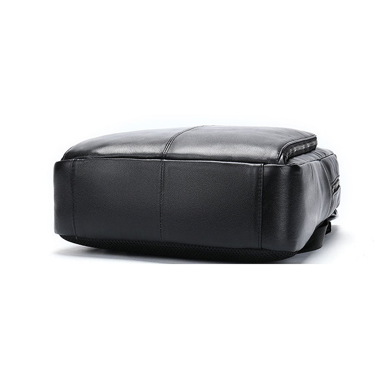 Executive Leather Laptop Backpack