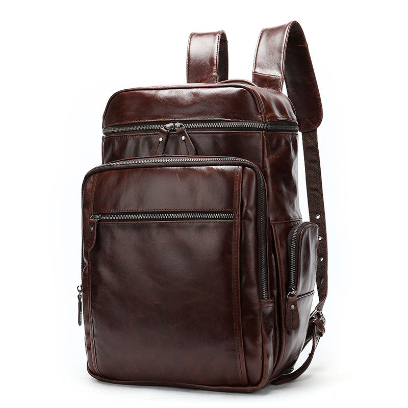 Premium Leather Travel Backpack