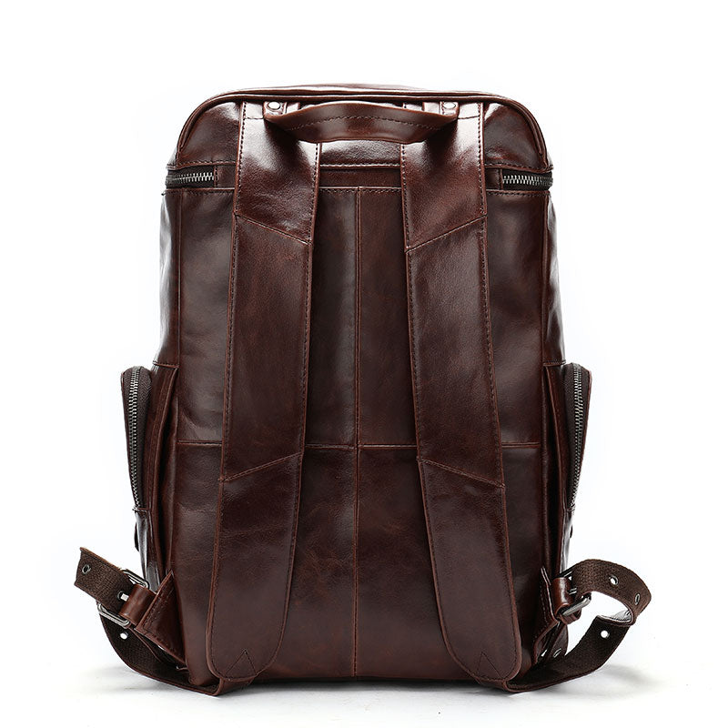 Premium Leather Travel Backpack