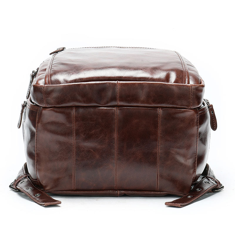 Premium Leather Travel Backpack
