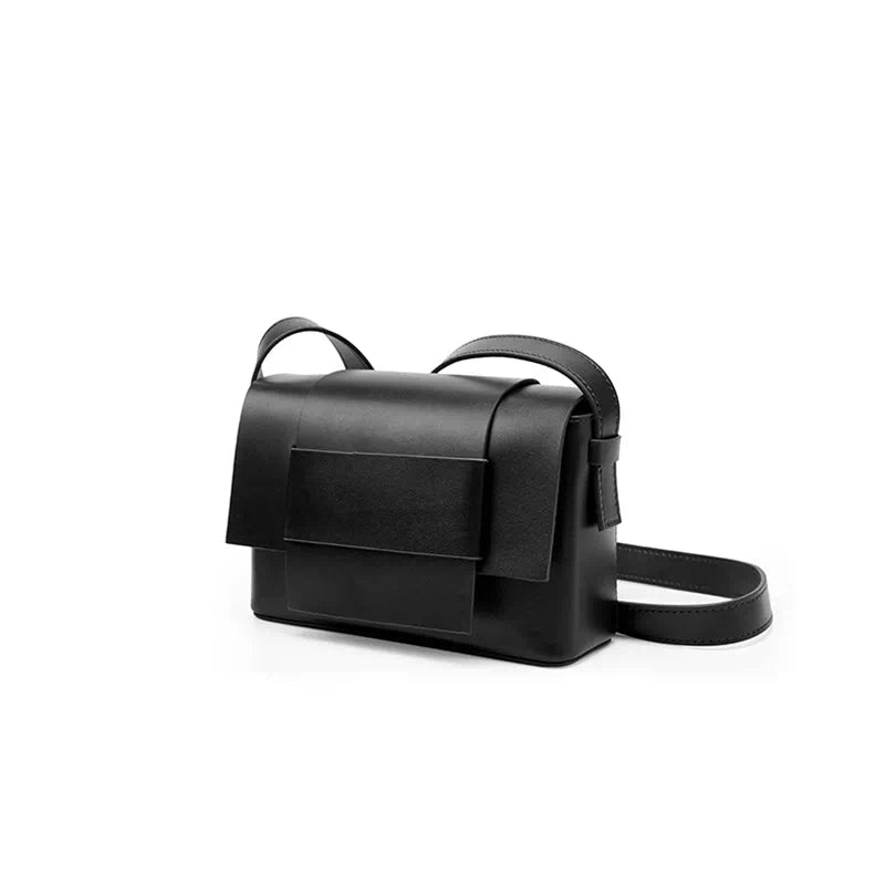 Leather Compact Crossbody Bag