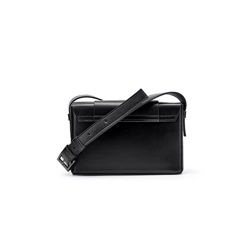Leather Compact Crossbody Bag