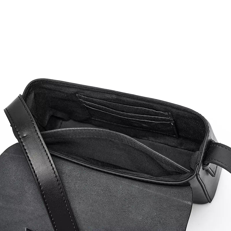 Leather Compact Crossbody Bag