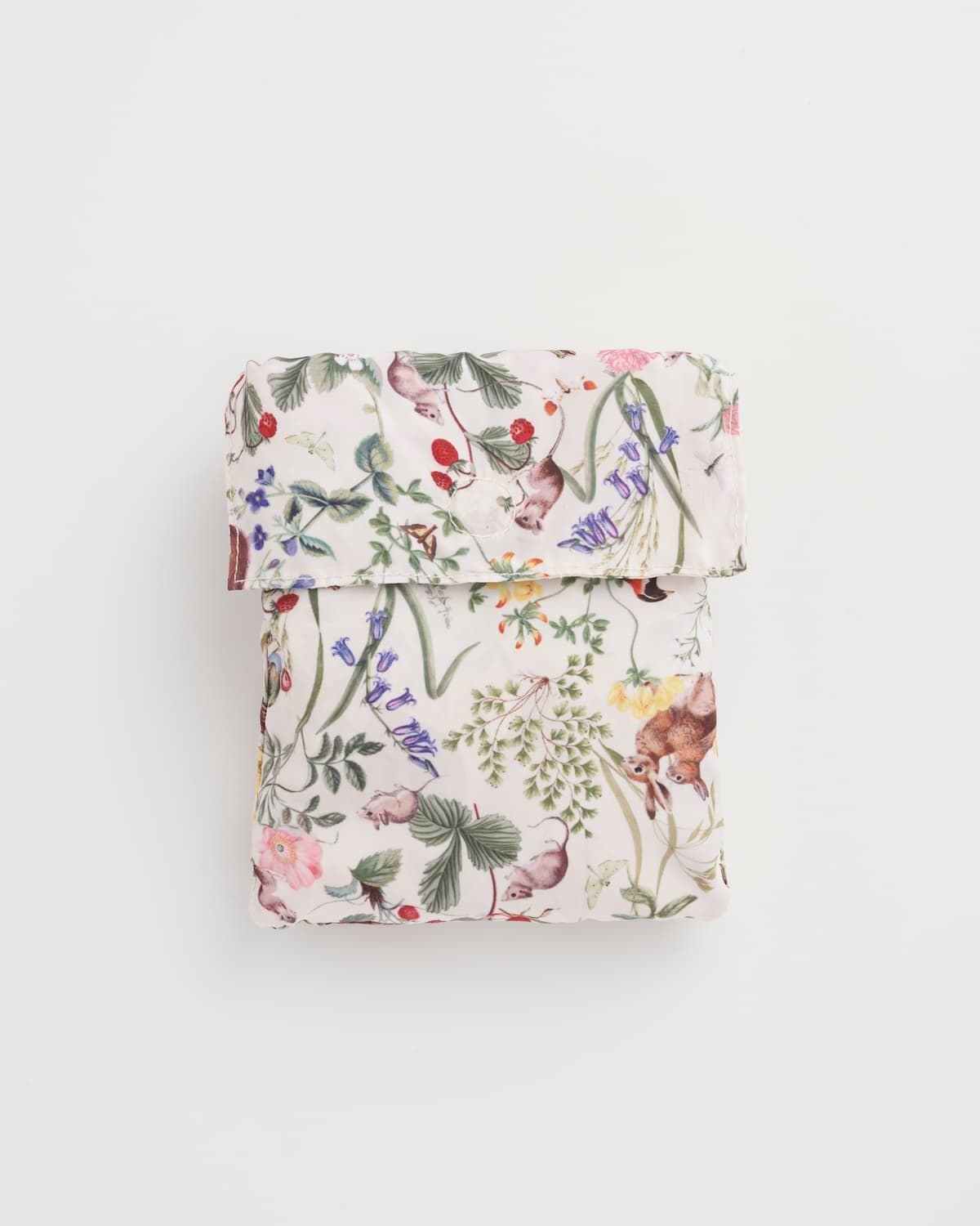 Meadow Creatures Faltbare Tragetasche aus Nylon, Elfenbeinfarben
