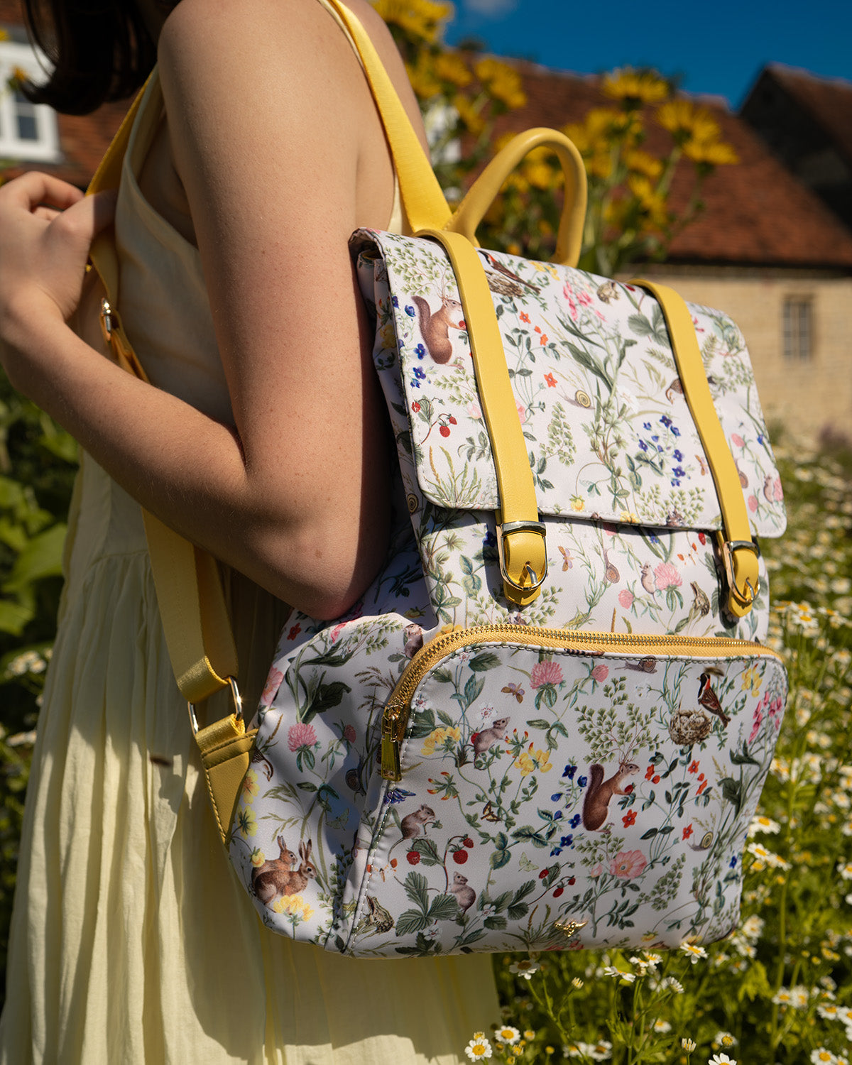 Fable Meadow Creatures Mittelgroßer Rucksack in Elfenbein