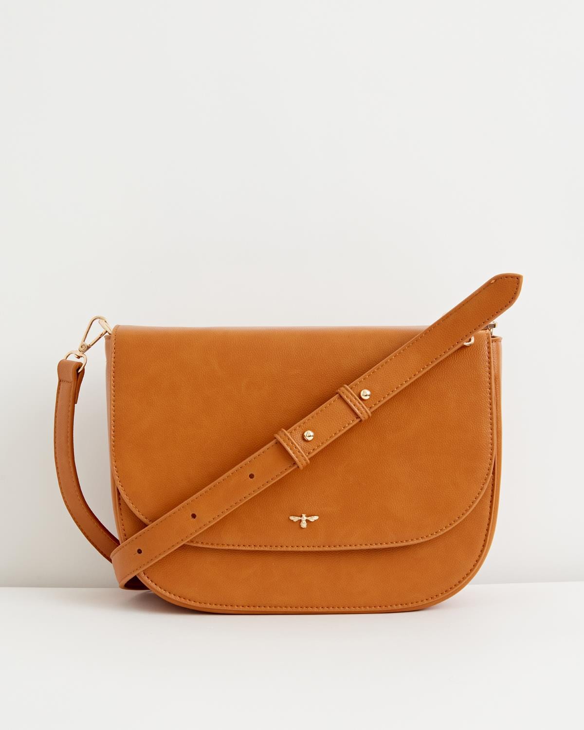 Nina Messenger-Handtasche - Hellbraun