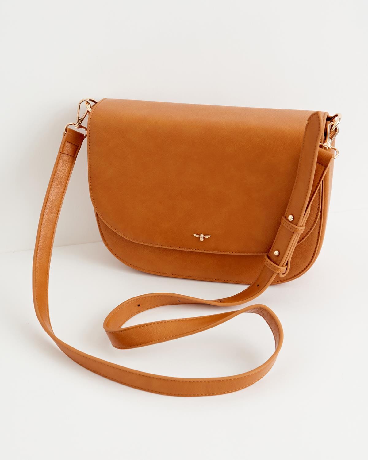Nina Messenger-Handtasche - Hellbraun