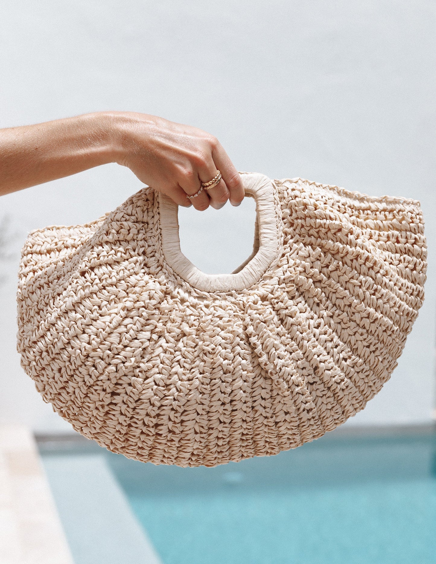 Natürliche Strohtasche