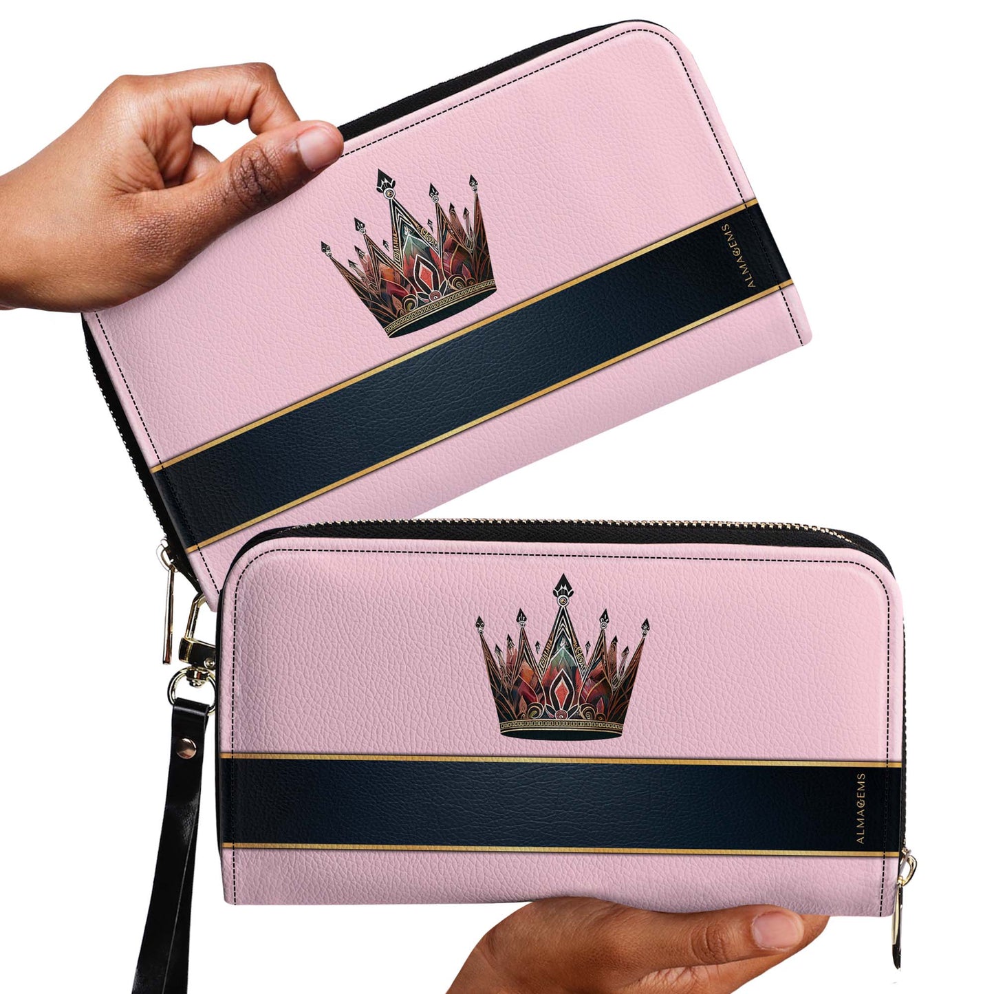 Queen Pink - Neu - Damen Leder Geldbörse - queen02pinkWL