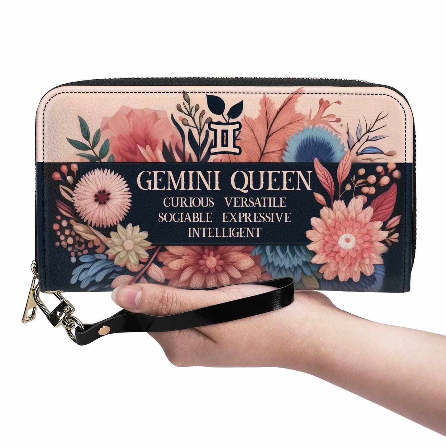 Queen Flowers Nr. 10 - Damen Leder Geldbörse - queen10flowersWL