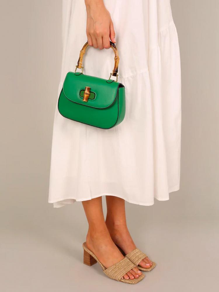 Riva Satteltasche mit Bambusgriff