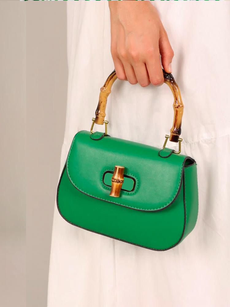 Riva Satteltasche mit Bambusgriff