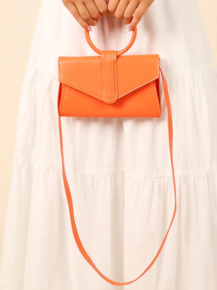 Frühlings-Umschlagtasche aus Leder für mehrere Zwecke