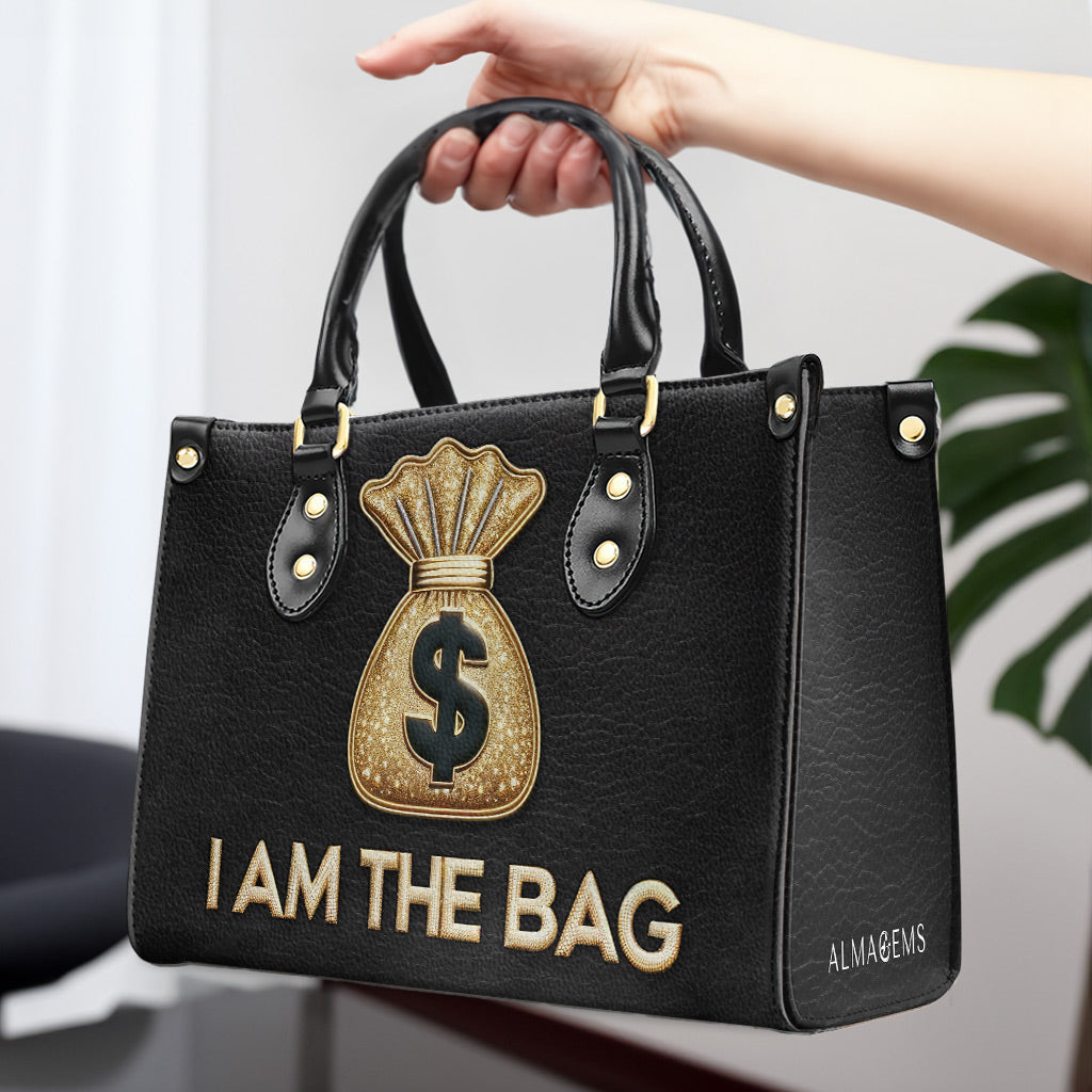 Ich bin die Tasche - Personalisierte Lederhandtasche - thebag01