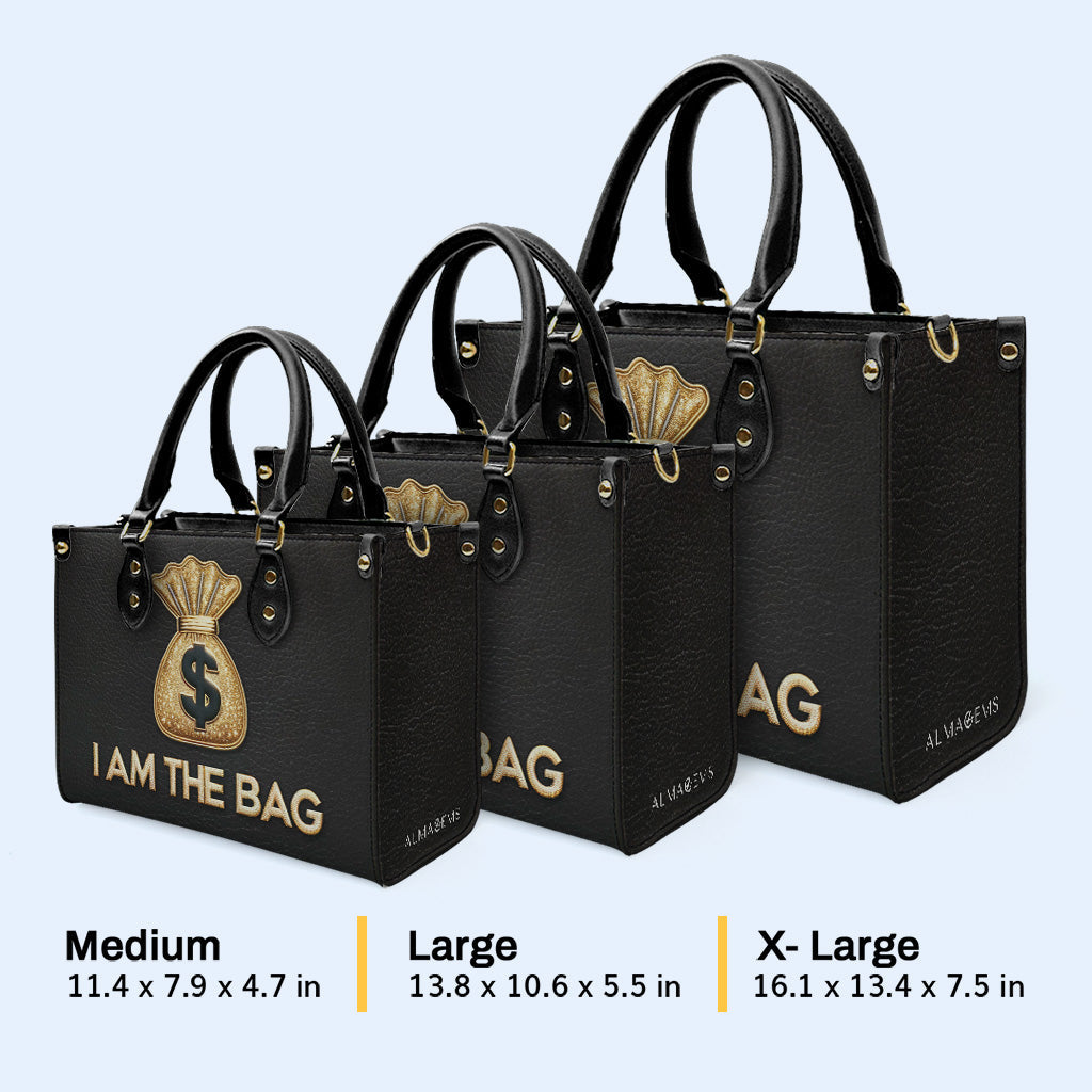 Ich bin die Tasche - Personalisierte Lederhandtasche - thebag01