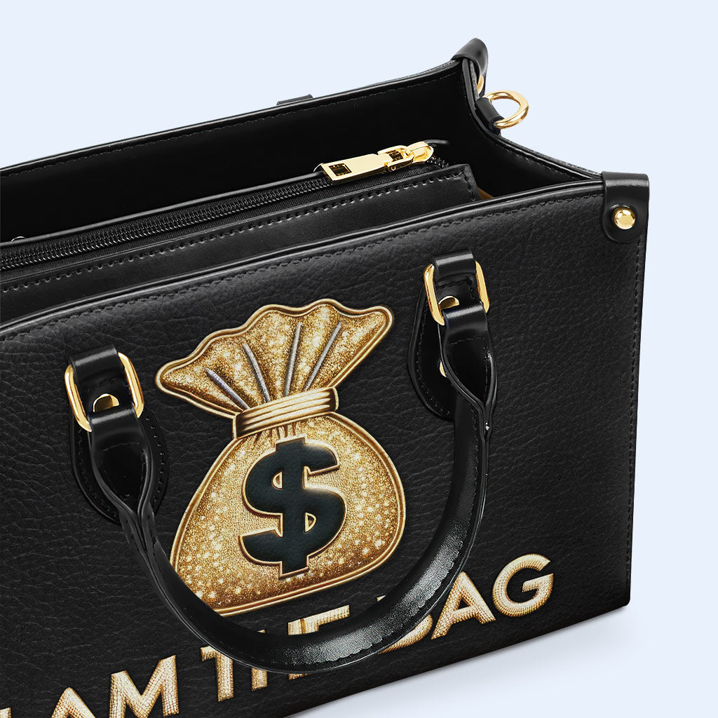 Ich bin die Tasche - Personalisierte Lederhandtasche - thebag01