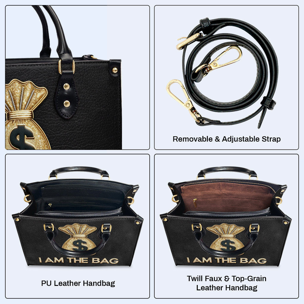 Ich bin die Tasche - Personalisierte Lederhandtasche - thebag01
