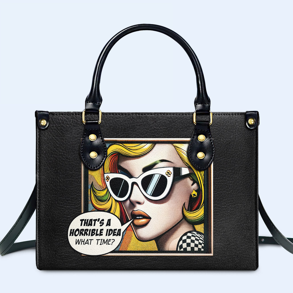 What Time - Personalisierte Lederhandtasche - whattime01