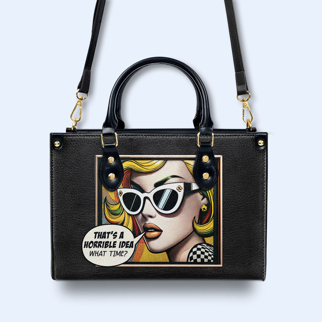What Time - Personalisierte Lederhandtasche - whattime01