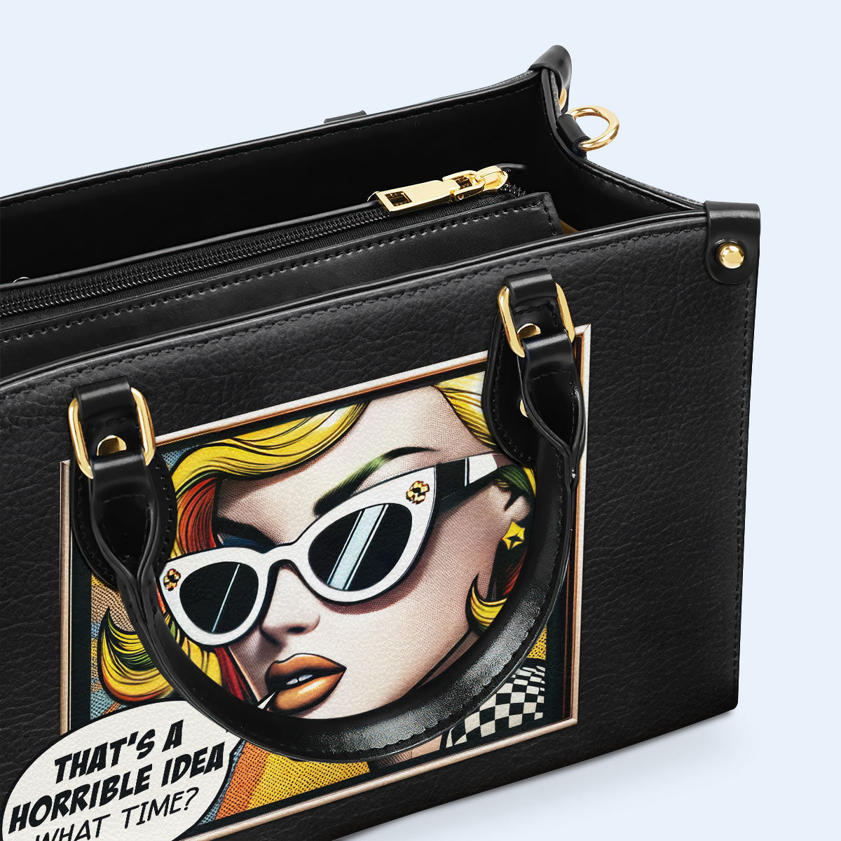 What Time - Personalisierte Lederhandtasche - whattime01