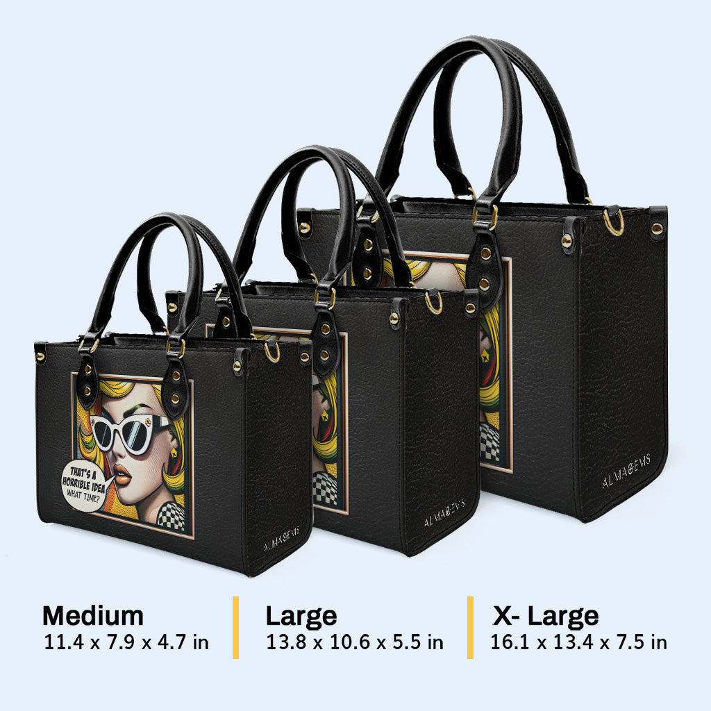 What Time - Personalisierte Lederhandtasche - whattime01