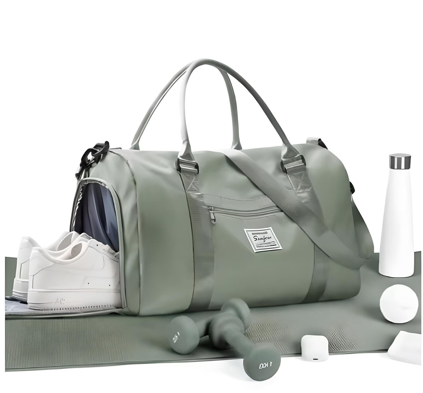 Travel Duffle Bag with Shoe Compartment