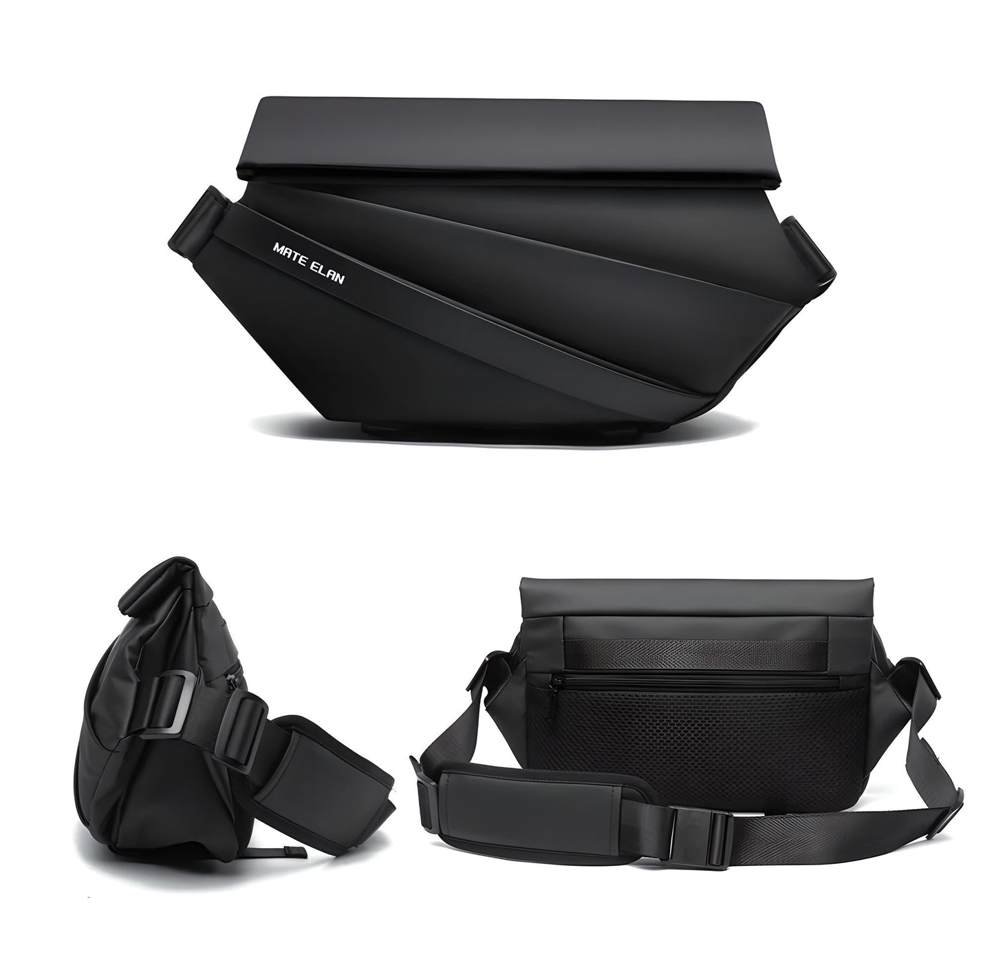 Anti-Theft Obsidian Sling Bag