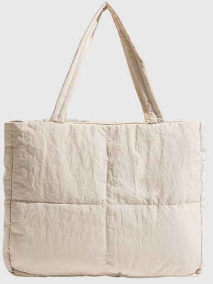 Distressed Puffer Tote Bag