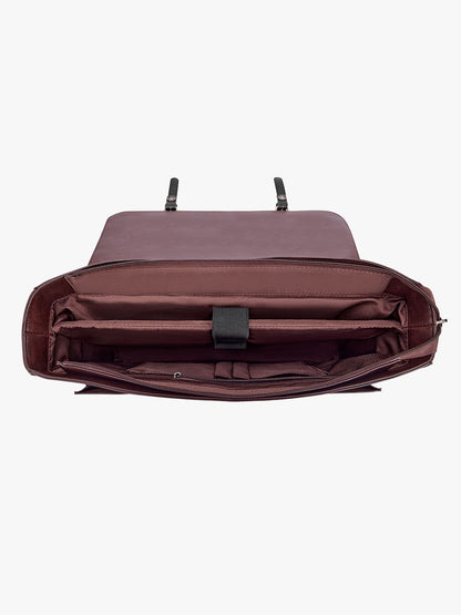 Cocoa Truffle Ecosusi Classic Bow Briefcase