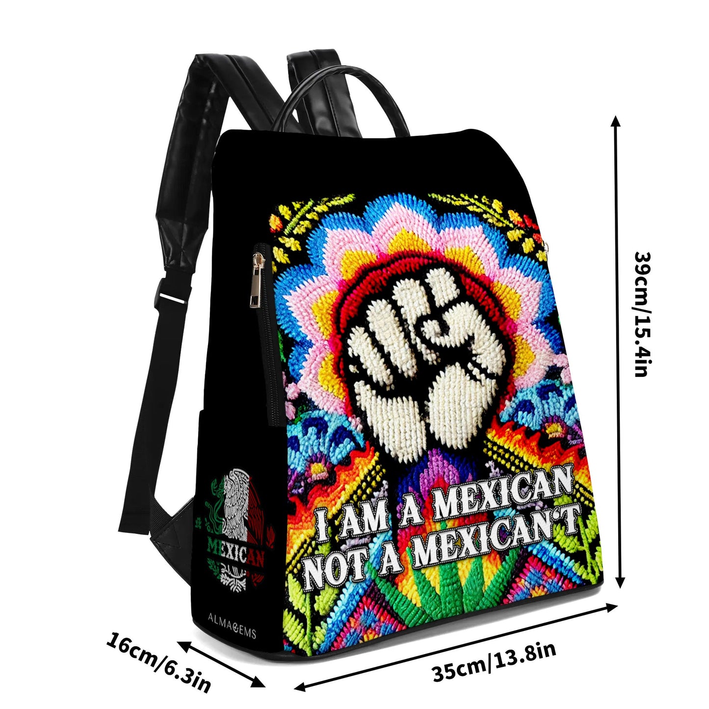 I Am A MexiCan Not A MexiCan't - Personalized Custom Leather BackPack - ME020_BP