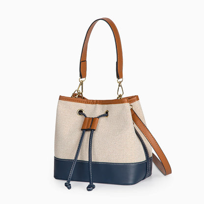 Vintage Canvas Bucket Bag