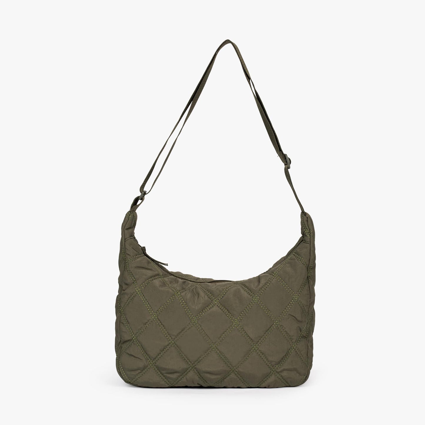 Olives Quilted Puffer Bag